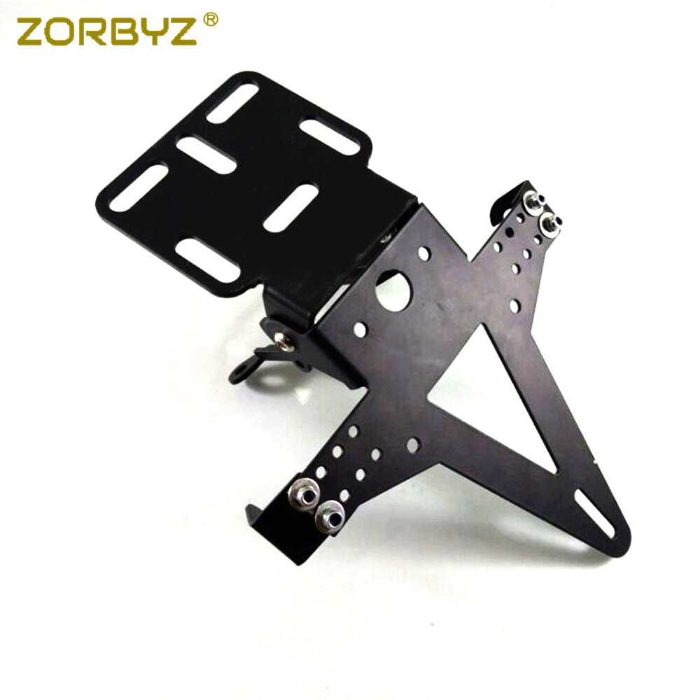 Yctze Kentekenplaathouder Voor Motor – Zijmontage – Aluminium – Zilver – 100x180 Mm – Incl. Beugels, Schroeven, Moeren