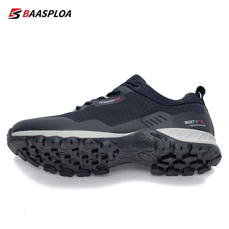 Baasploa-Sapatos de caminhada impermeáveis para homens, tênis masculinos ao ar livre, calçado confortável, antiderrapante, resistente ao desgaste, nova moda