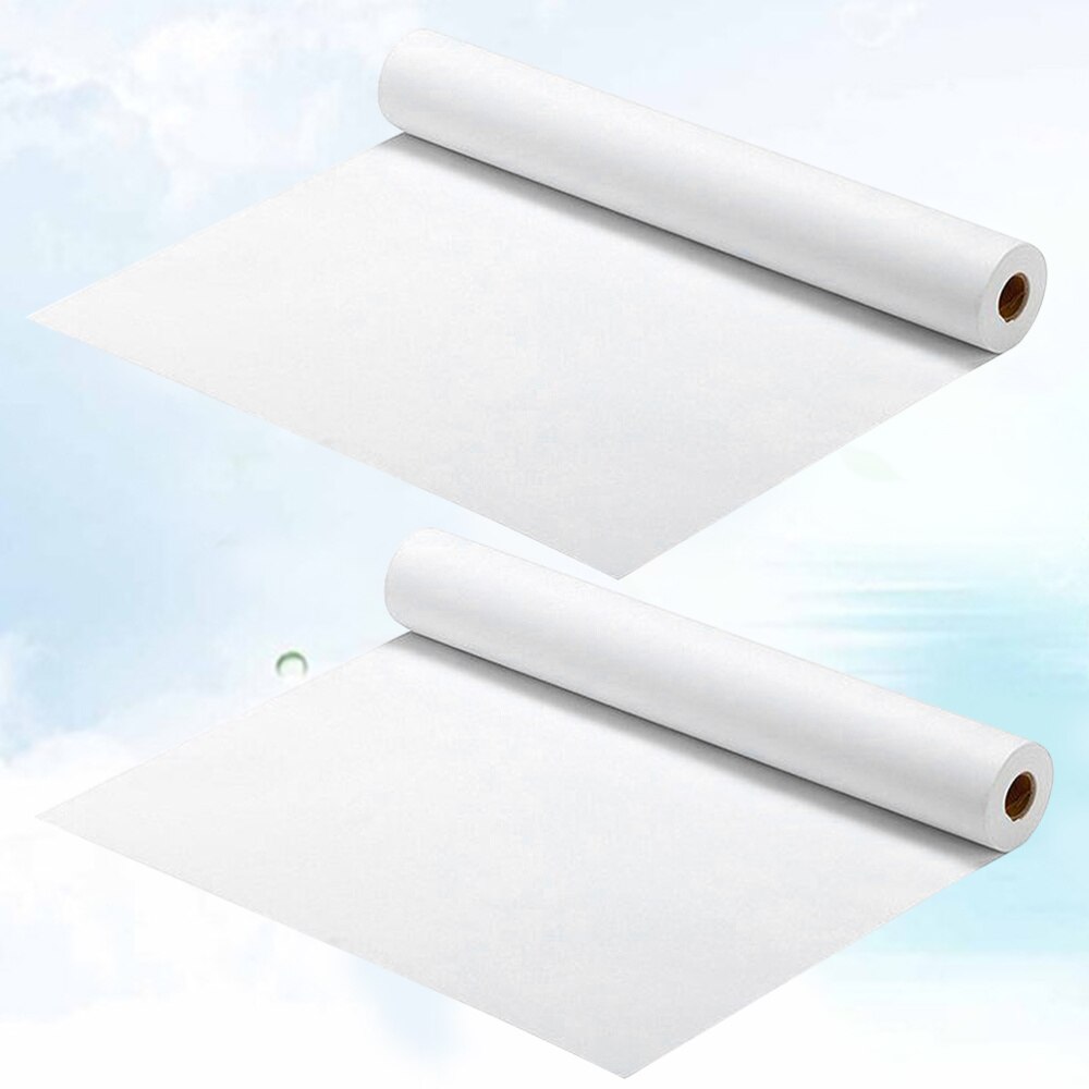 2pcs White Drawing Paper Roll Painting Paper Rolls for Kid Craft Activity and Painting Art Watercolor Paper (45cm x 5m)