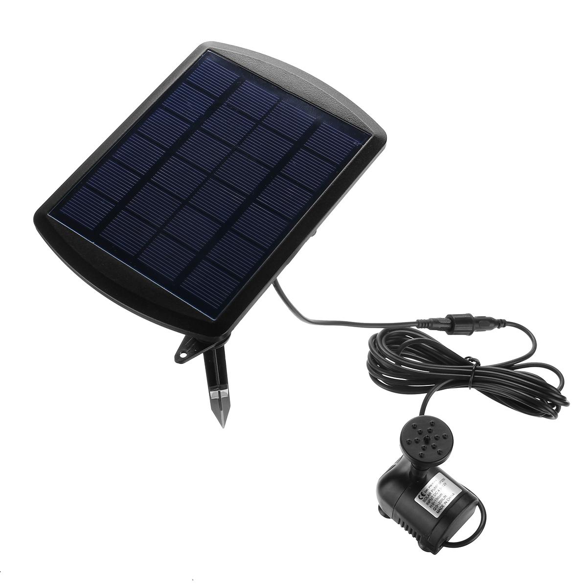 6V 1.8W Solar Power Panel Water Pump outdoor submersibleGarden Brushless Pond Fountain Pool Water Pump Aquarium Fish Water Pump