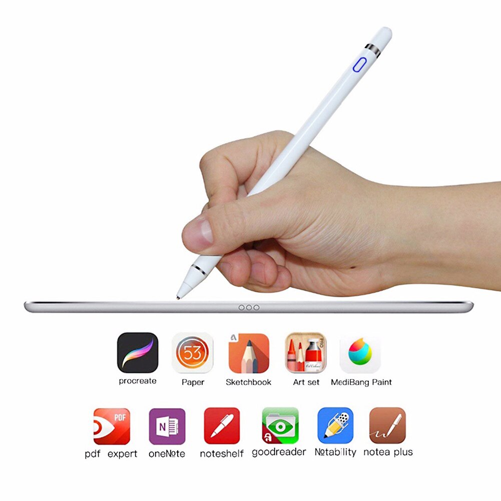 Universal Capacitive Stylus Active Touch Screen Pen Drawing Painting Smart Devices Pencil for Mobile Phone Tablet PC