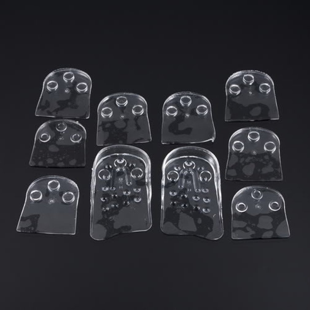 Plantillas transparentes ajustables de 5 capas para zapatos, almohadillas de elevación de Inserciones de Gel de silicona, aumento de altura, cómodas, Univesal