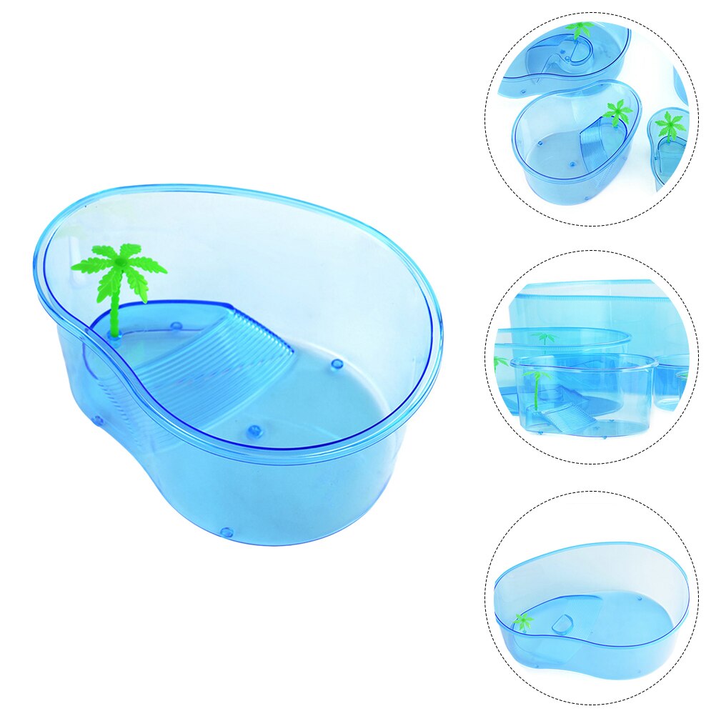 Household Turtle Tank Multi-function Turtle Cage Transparent Reptile Tank Turtle Supply
