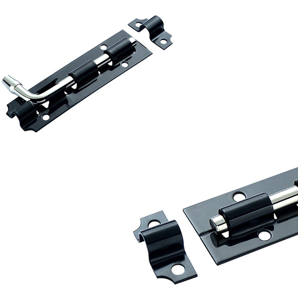 3Pcs/set Large Garden Gate Shed Sliding Door 3-12"Tower Bolt Black Catch