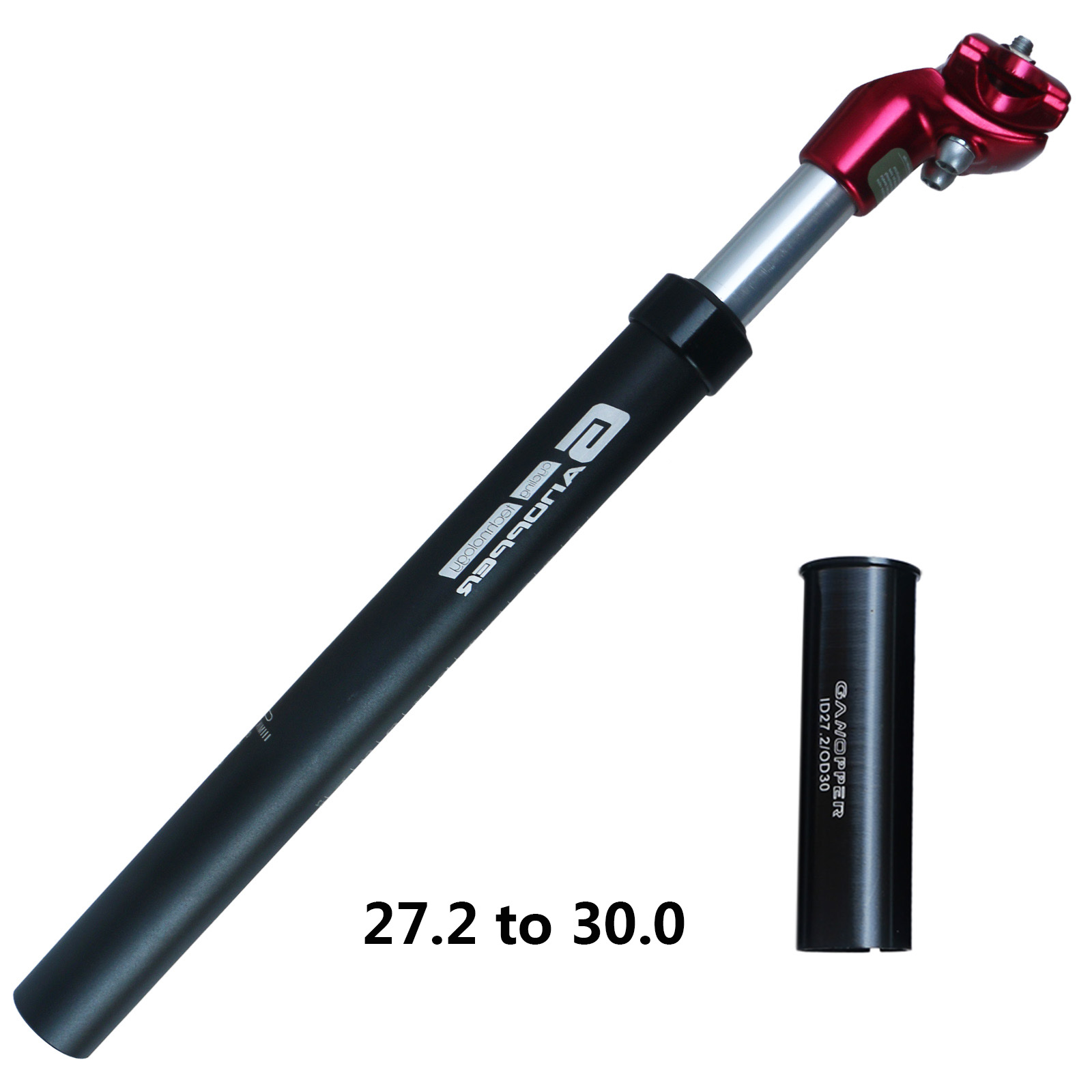 27,2 30,9 31,6 33,9 Rennrad Suspension Dämpfung Sattelstütze MTB stoßdämpfer Fahrrad Sattelstütze Shockstop Rohr mit Adapter Shim: Red Head 30.0