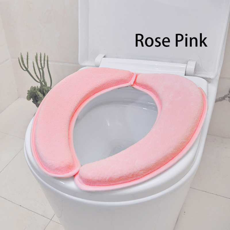 Extra dikke Warme Zachte Toilet Seat Deksel Pad Closestool Protector Badkamer Accessoires Set Sticky Toilet Seat Cover Mat
