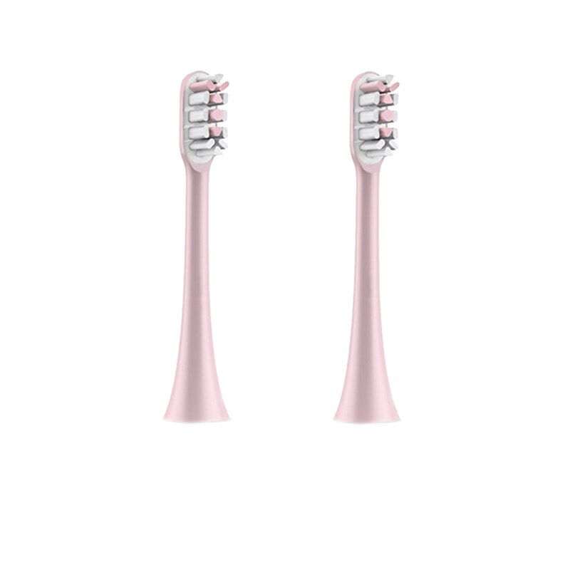 Wymienne główki robić szczoteczek pasują robić Xiaomi SOOCAS X1 X3 X3U X5 SOOCARE elektryczny soniczna szczoteczka robić zębów miękkie wymienne dysze robić szczoteczek: 2 szt różowy