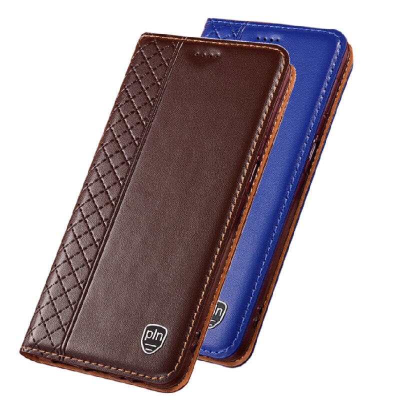 Funda de cuero genuino con ranura para tarjeta de crédito, funda con tapa para Sony Xperia XZ2 Premium, para Sony Xperia XZ3