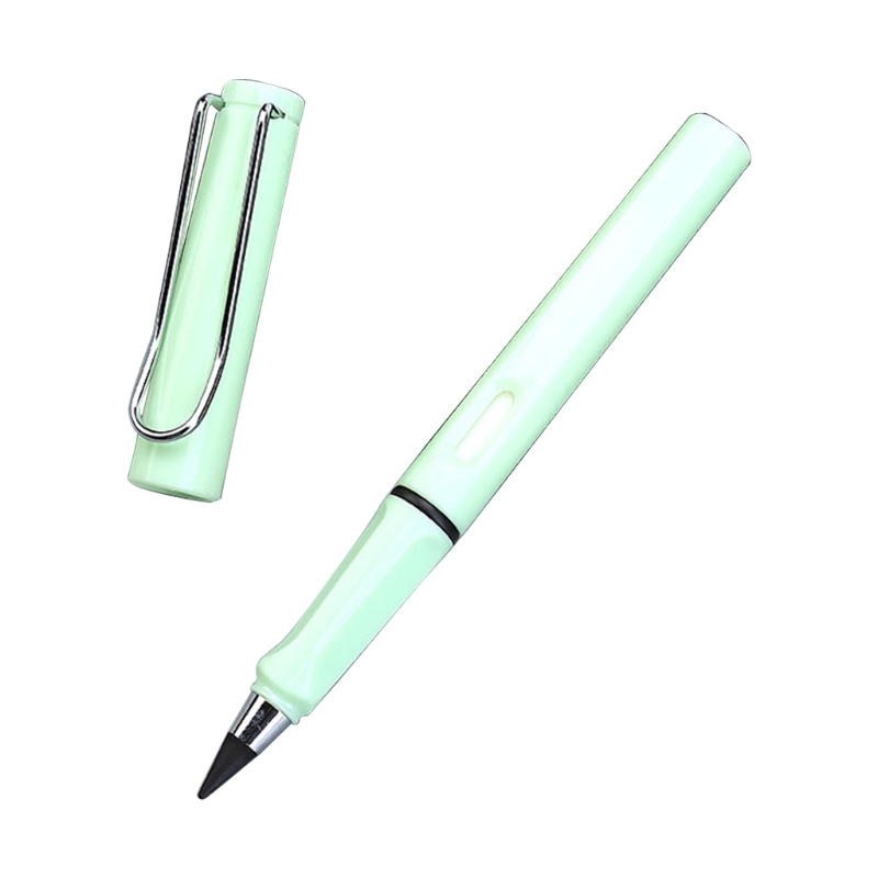 Lápiz sin tinta multiusos, Punta extraíble, lápiz eterno para firmar, para principiantes, estudiantes, bocetos, dibujo para niños: Light green
