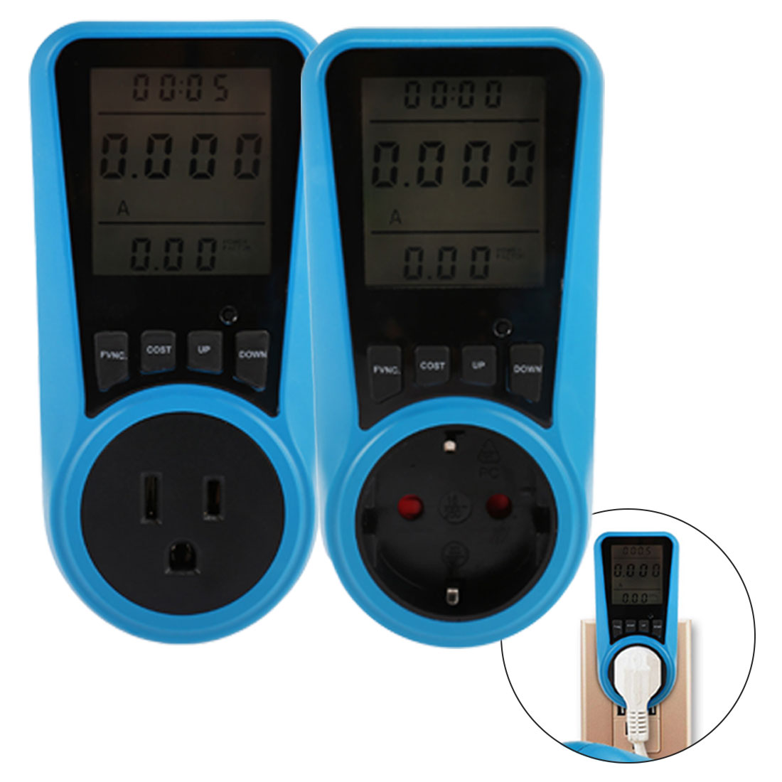 Strom Analyzer Monitor Steckdose Digital Spannung Wattmeter Power Verbrauch Watt Energie Meter KWh AC230VAC120V EU UNS UK Stecker