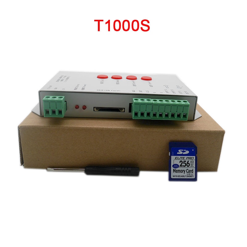 K-1000C (T-1000S Updated) Program controller K1000C WS2812B,WS2811,APA102,T1000S WS2813 LED 2048 Pixels Controller DC5-24V