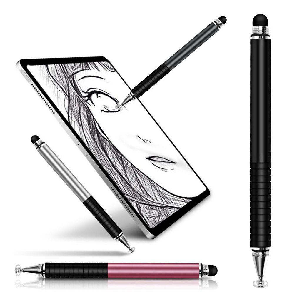 Handschrift Capacitieve Pen Transparante Zuignap Dual Touch Dot Lezen Machine Hoge Stabiliteit Metalen Schilderij Pen: black