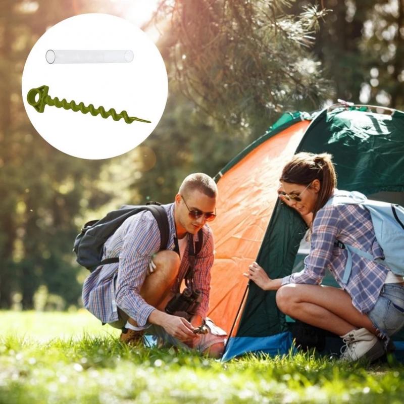 Camping Zelt Reise Kunststoff Schraube Erdanker Zelt Nagel Heringe draussen Wohnmobil Zubehör Strand Sand Heringe Markise Stange