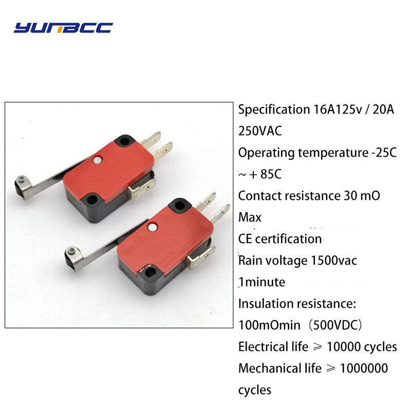 1Pcs Grote Micro Schakelaar V-15-1C25, Zilveren Punt V-15-IC25 Magnetron, Contact Schakelaar, Koper Punt Tact Switch