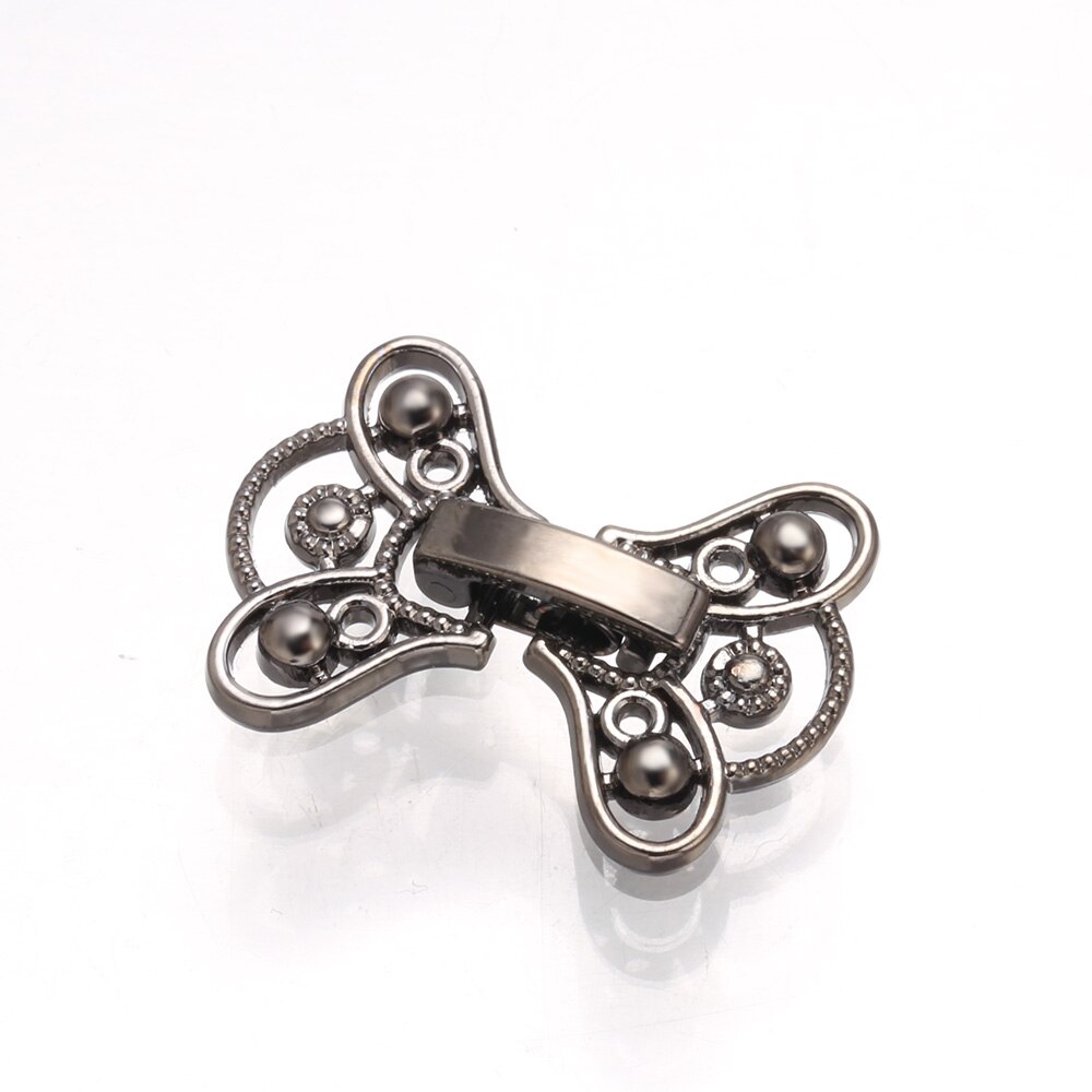 5 sztuk mosiądz sektora bransoletka zapięcie elegancki zamek złącza wtykowe dla DIY ocena biżuteria akcesoria: pistolet czarny