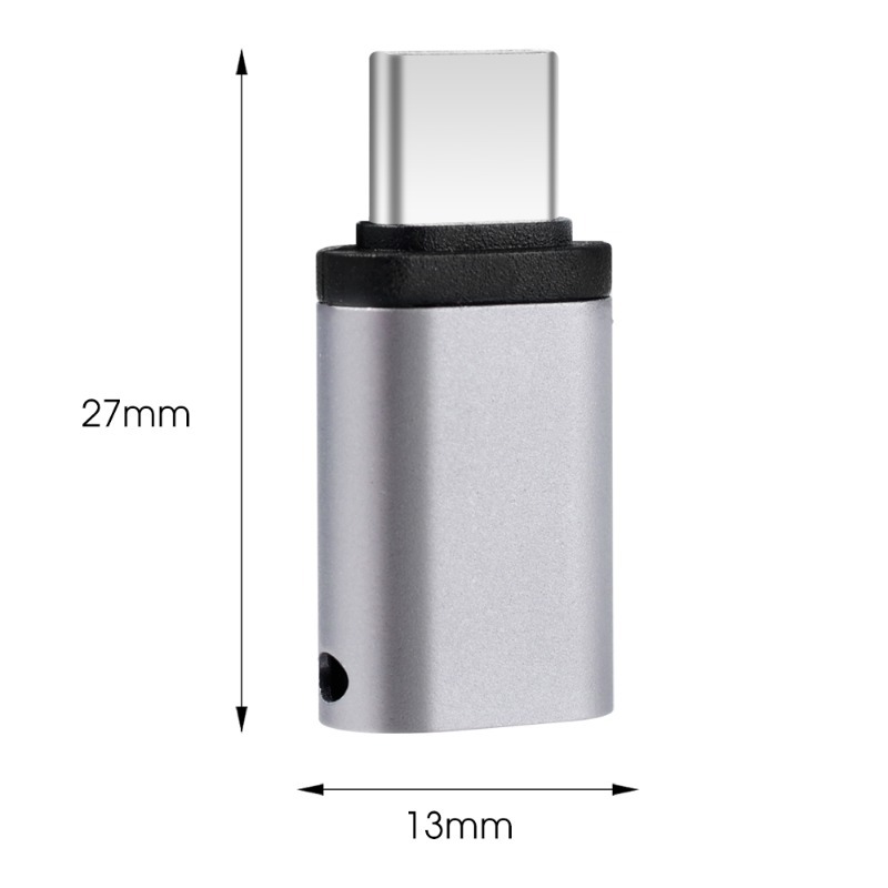 Universal Lightning Female To USB C Male Charger Cable Converter Type-C Phone Charging Adapter 5V 2.1A Fast Charge Connector