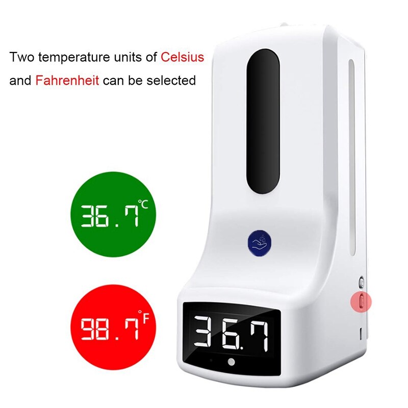 K9 Automatic Liquid Soap Dispenser Smart Sensor Digital Hands Washing Free Machine Non-Contact Infrared Thermometer