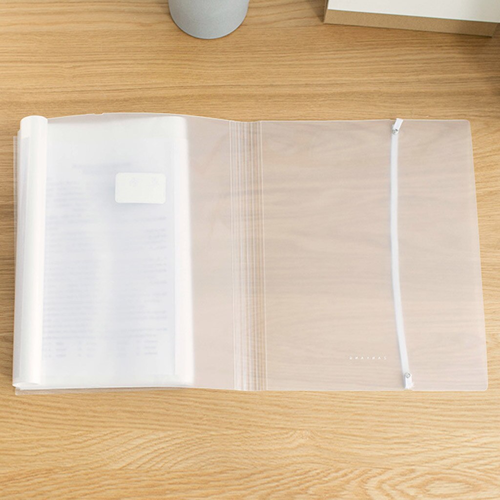Reuseable Plastic Clear A3 Examination Paper Folder 20/30/40 Pages Document File Holder School Office Stationery Bag