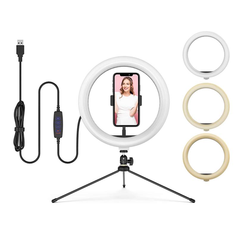 LED Selfie Ring Licht USB Selfie Licht Ring Lampe Große Fotografie Ring Licht mit Stand für praktisch Studio Online lehre: 8zoll mit stativ