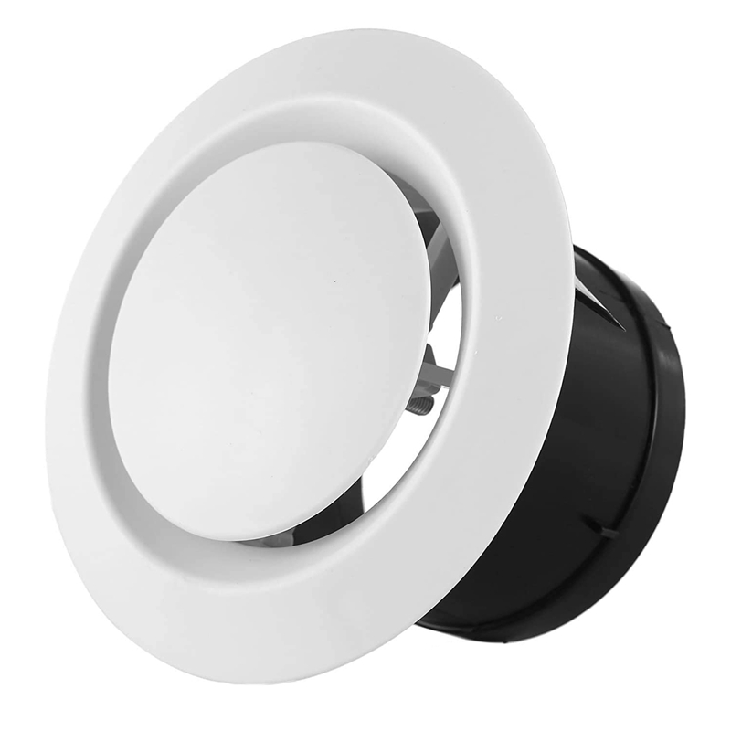 8 Inch Air Vent Covers, ABS Adjustable Soffit Vent, Round Ceiling Diffuser For Exhaust Fan, Inline Duct Fan, Bathroom: Default Title