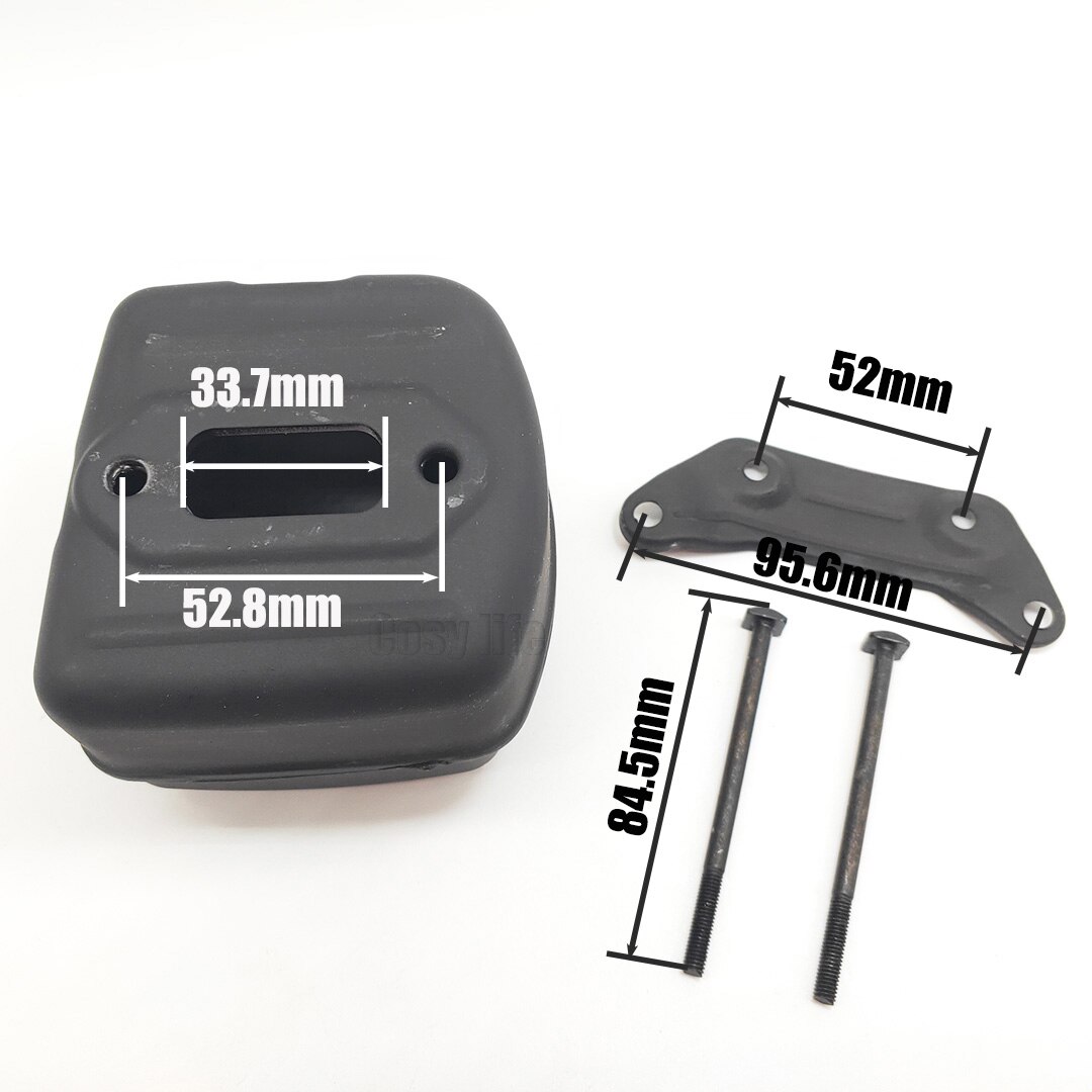 Kit de tornillos de soporte para silenciador de tubo de escape, piezas de repuesto para motosierra Husqvarna 365, 371, 372 XP, 385, 390