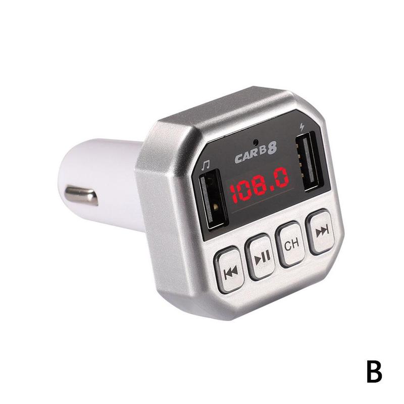 Bluetooth Car MP3 Vehicle Player Wireless FM Transmitter Audio Modulator Adapter Bluetooth FM Slot LCD Receiver Music TF M0N3: B