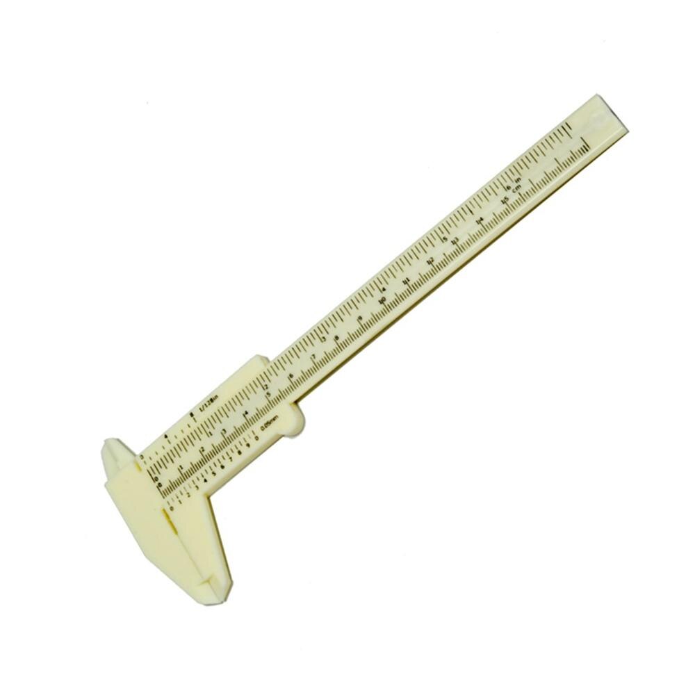 Vernier Caliper 0 to 150mm 6 Inch Plastic Vernier Caliper Gauge Measuring Tool Student Mini Tool Portable Ruler Home Outdoor Use