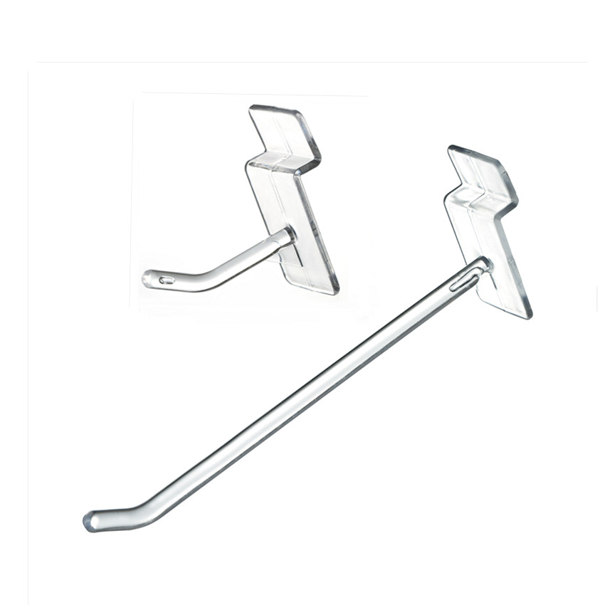 Plastic Trough Slot Plate Board Hanging Hanger Hooks Storage Commodity Products Display Rack Shelf in Supermarket 100pcs