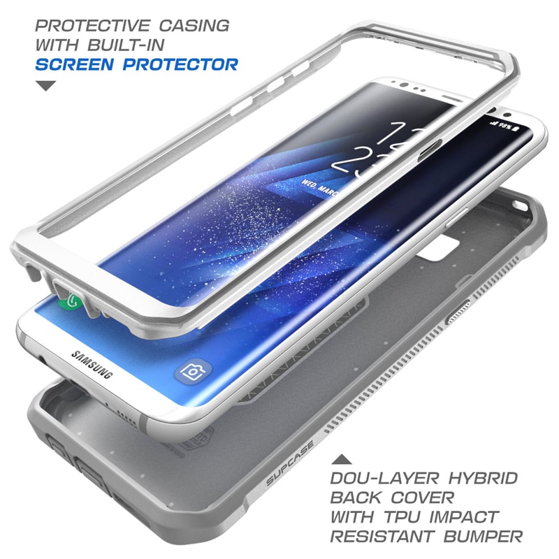 Voor Samsung Galaxy S8 Case 5.8 Inch Supcase Ub Pro Full-Body Robuuste Holster Cover Met Ingebouwde screen Protector Voor Galaxy S8