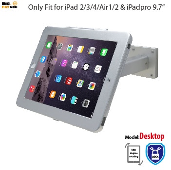 Misura per ipad POS Montaggio A Parete Del Supporto Da Tavolo con Serratura di Sicurezza specializzata telaio custodia Anti-Furto del supporto per ipad air Pro 9.7