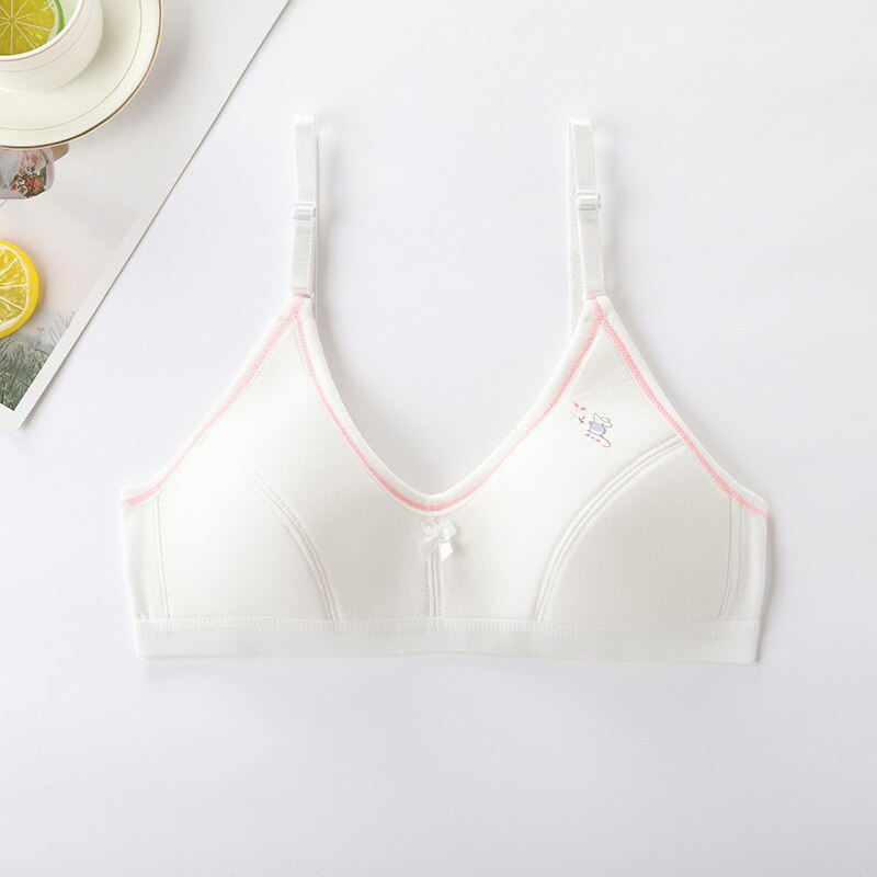 Developmental Girls Bra School Students Sling Bra Adolescent Comfortable Breathable No Steel Ring Bra 10 to 18 years old: 5