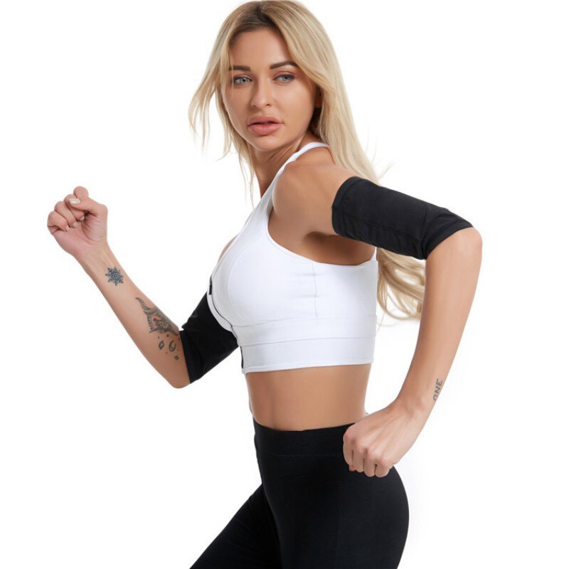 Ladies Body Sculpting Arm Cover Yoga Exercise Fitness Slimming Sweat Clothes Sweat Arm Belt Protector