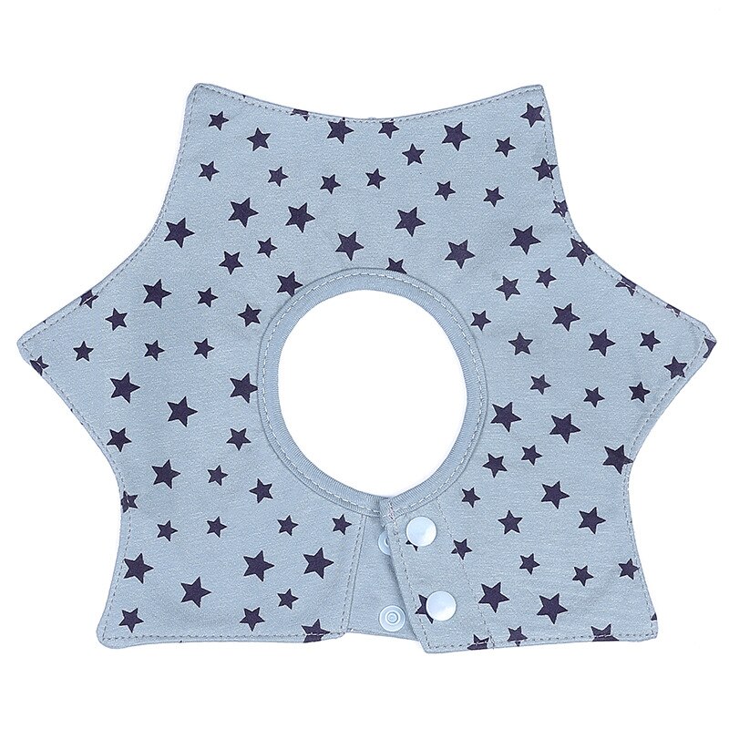 Baby baumwolle vier wasserdicht speichel handtuch baby lätzchen blume form multifunktionale bib YYT363: Light blue