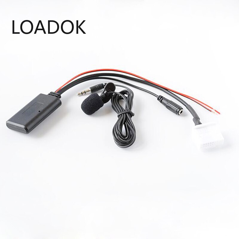 Car Bluetooth 5.0 AUX Cable Hands Free Microphone Adapter 20Pin Plug for Toyota Camry Corolla Lexus Highlander RAV4