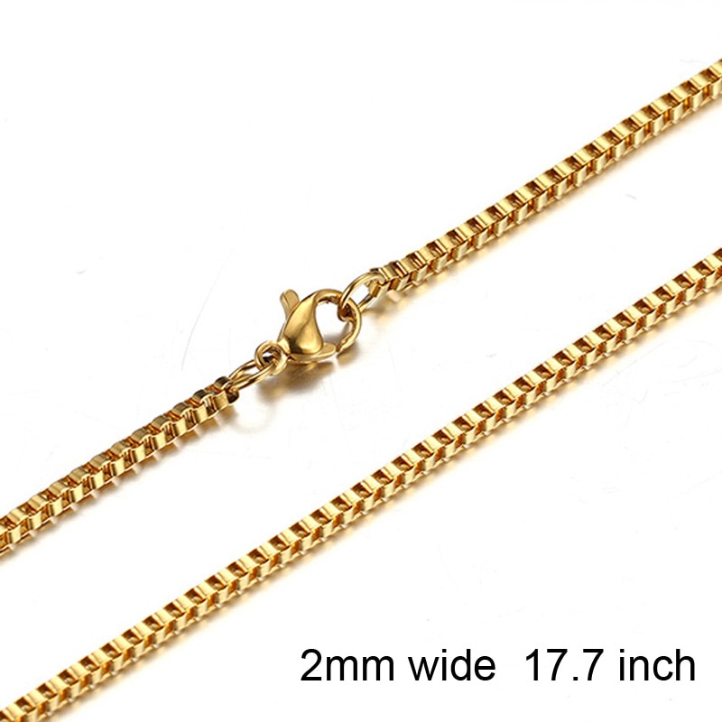 HANDSOME MEN'S FILLED BOXCHAIN CUBA LINK CHOKER FIGARO CHAIN NECKLACE IN ENDURABLE STAINLESS STEEL MALE FEMALE JEWELRY