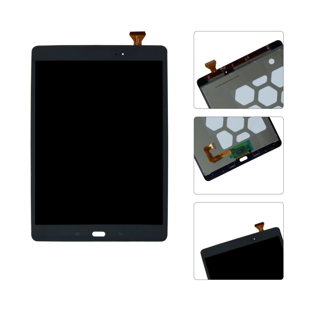 Voor Samsung Galaxy Tab EEN 9.7 SM-T550 T550 T551 T555 Lcd Touch Screen Digitizer Gratis Tools Zwart Wit