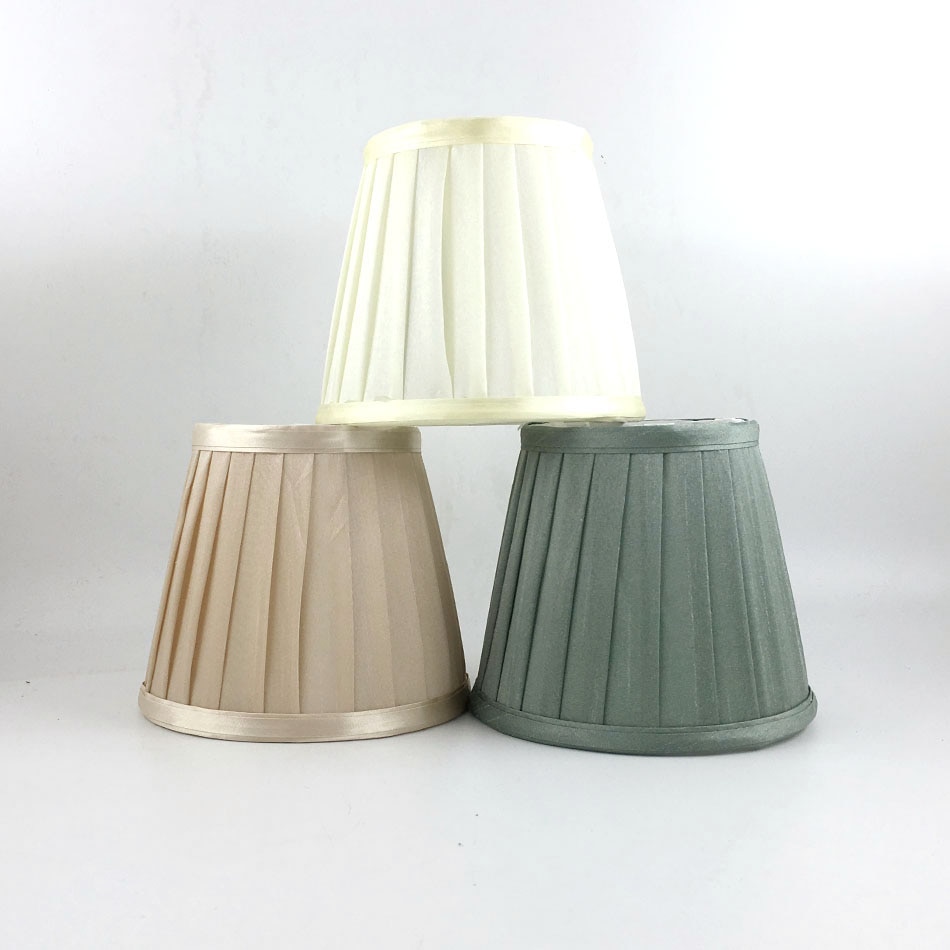 Dia 15.5cm bedste små bordlampeskærme, grøn farve moderne soveværelse lampeskærme , e14