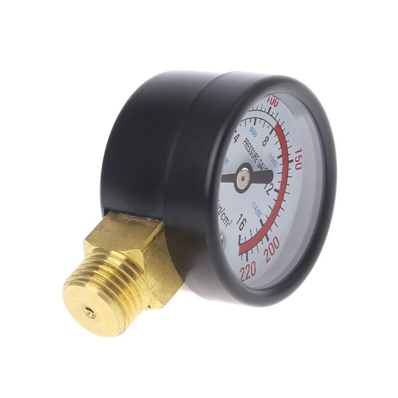 Dual Scale Economical All Purpose Pressure Gauge with Brass Internals 0-220 PSI/KPa