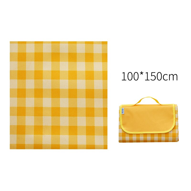 Picnic Mat Spring Tour Moisture-Proof Mat Picnic Cloth Washable Outdoor Portable Waterproof Grass Picnic Cover: Y-100x150cm