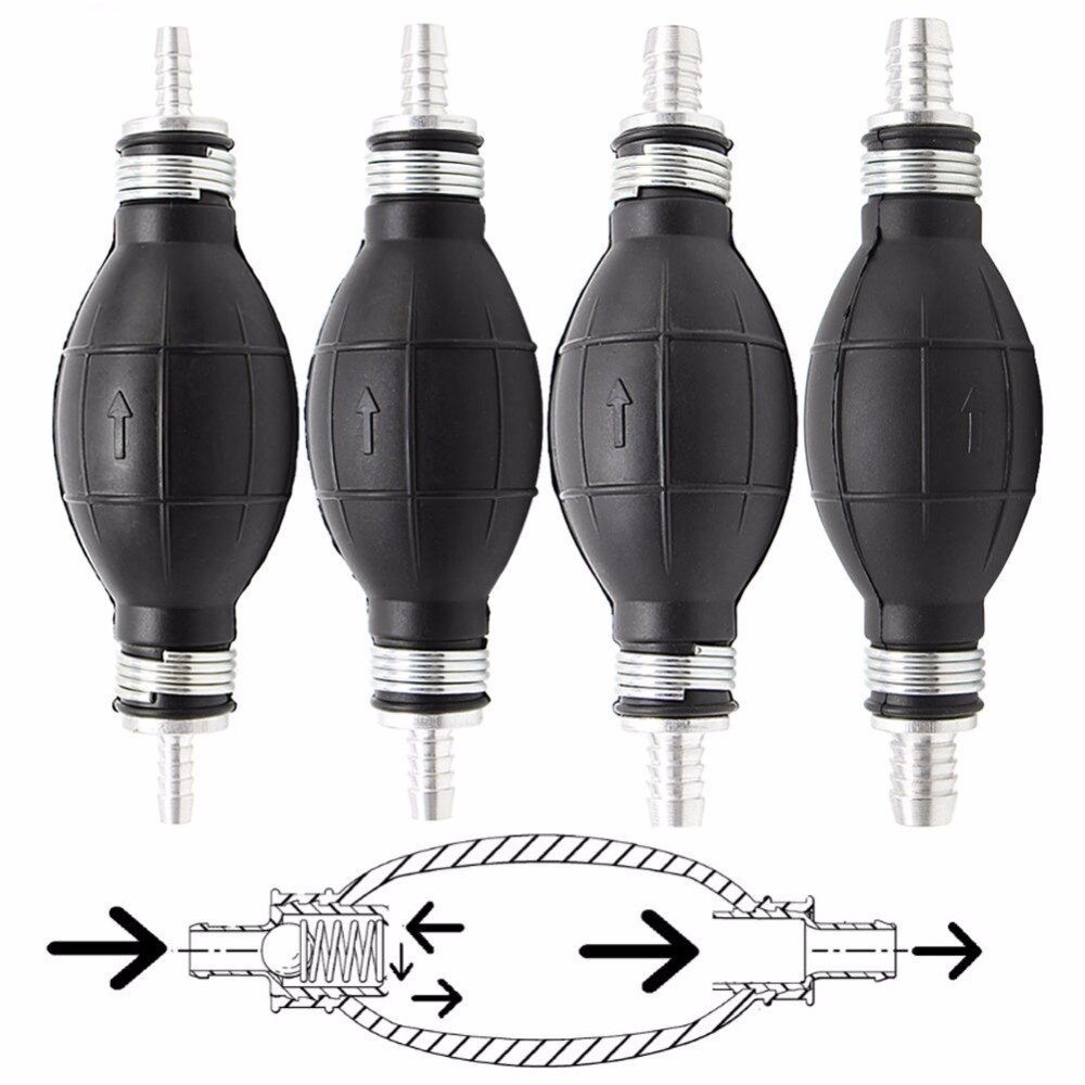10mm brændstofslange pumpe primer pære hånd primer gas benzin pumper gummi og aluminium