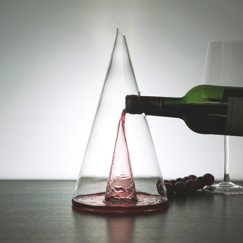 350/750ml piramide waterval rode wijn schenkglazen karaf brandewijn schenkkan bar champagne waterfles drinkglazen