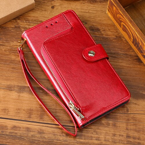 Case for Huawei honor 10X Lite 6.67inch Card Slot Wallet Leather Flip Cover Card Slot Wallet Book Flip Cover honor 10X Lite: Red
