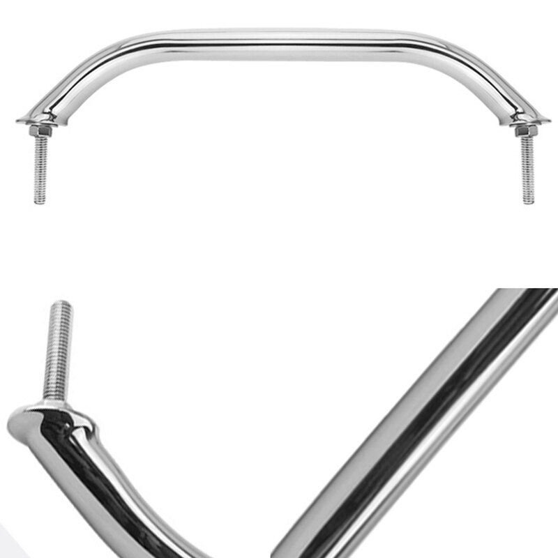 Ship handrails 2PCS Marine Grade 316 Grab Handle Door Handrail Grip Rail Grab Bar Handle with Bolt Boat Hatch Yacht Marine