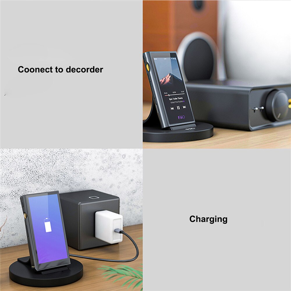 Tipo portátil Estación De Carga C para Fiio M11 M11 PRO M6 M7 M9, soporte de carga para reproductor de música, puerto de USB-C giratorio