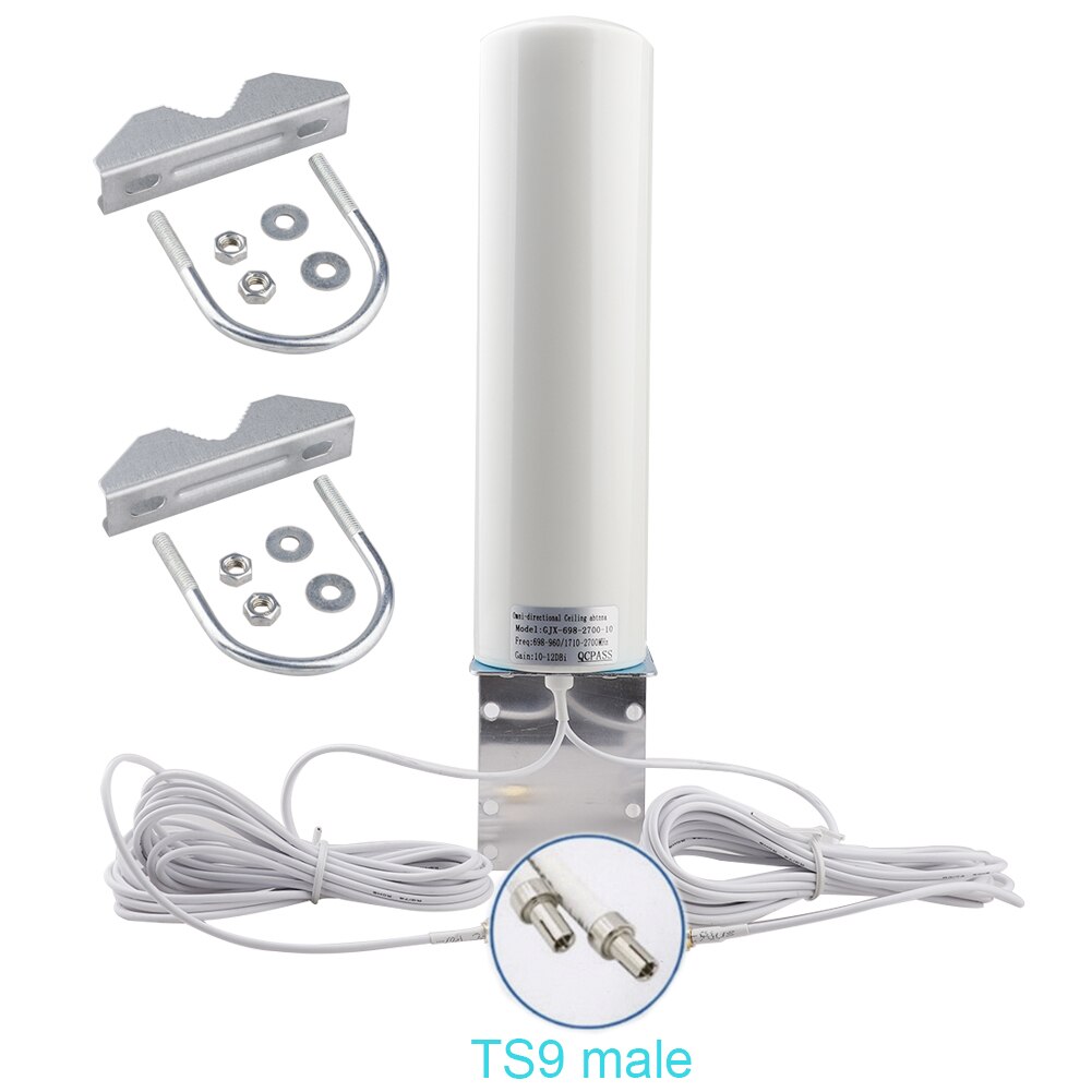 5m Cavo antenna WiFi CRC9 4G LTE antena SMA 12dBi Omni antenne 3G TS9 maschio 2.4GHz per Huawei B315 E8372 E3372 zte router: TS9