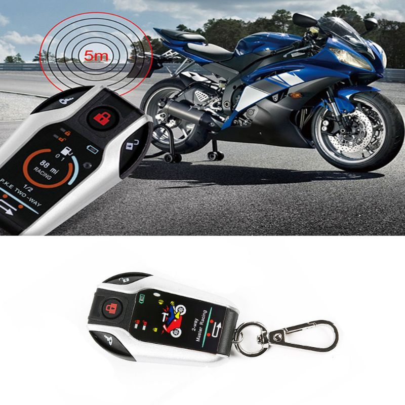 Alarma bidireccional para motocicleta 12V sistema de seguridad antirrobo