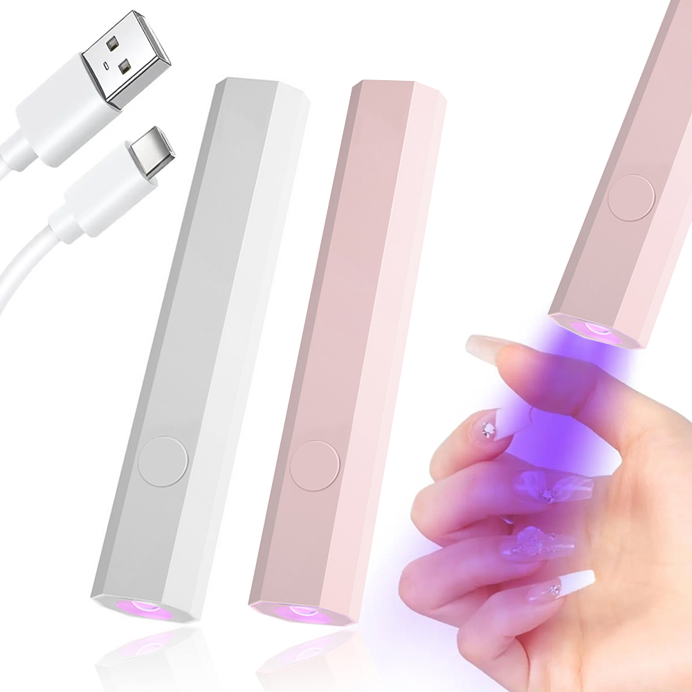 LINMANDA Mini lámpara UV para uñas de Gel, luz UV portátil para uñas, lámpara LED para uñas, secador de uñas de 3W para curado de esmalte de uñas en Gel
