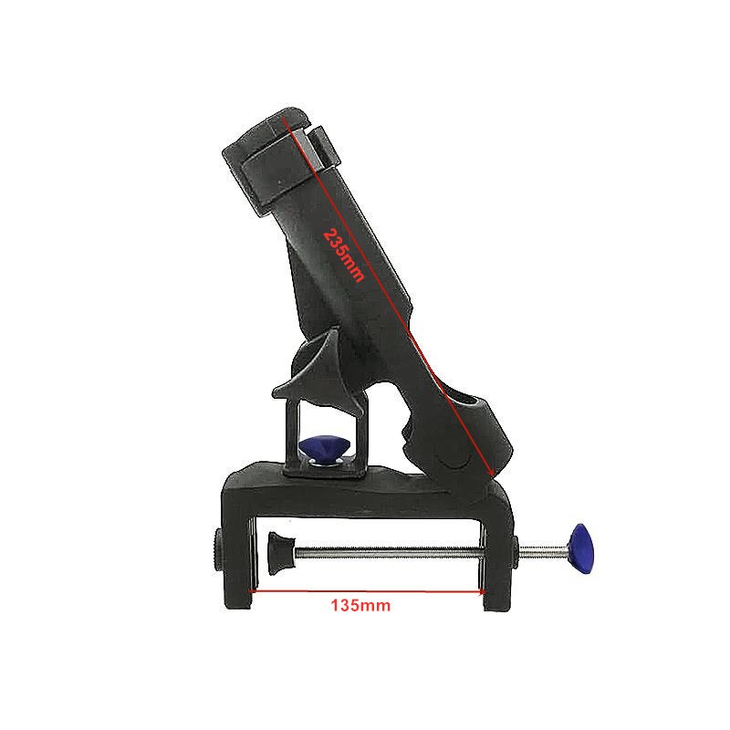 360 degree adjustable Fishing Rod rack Holders clamp on Removable Kayak Boat Support Pole stand Bracket