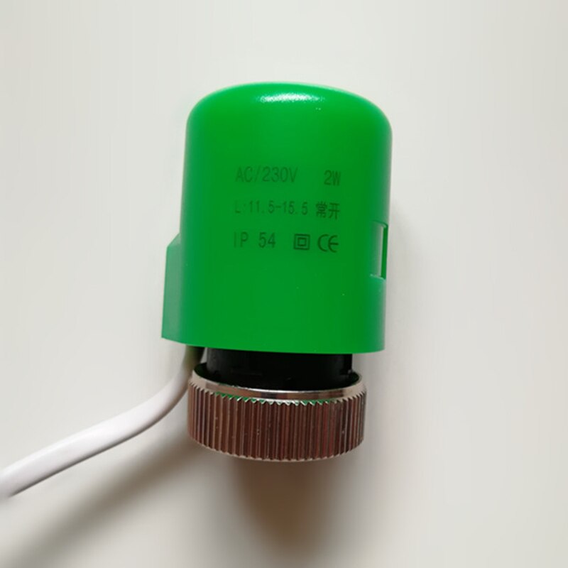 230V NC Electric Thermal actuator Valve head for Thermostat Manifold underfloor Heating radiator normally Opened closed