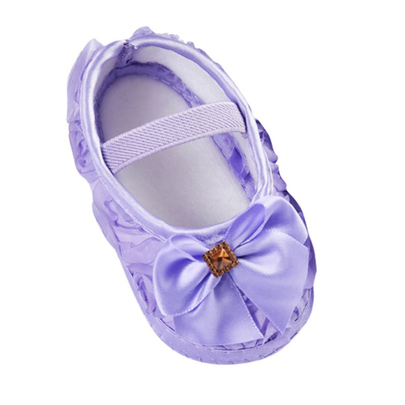 Vinter flickor mjuka baby skor slip söta tossor spädbarn flicka snö stövlar plysch varm anti: Lavendel- / 2